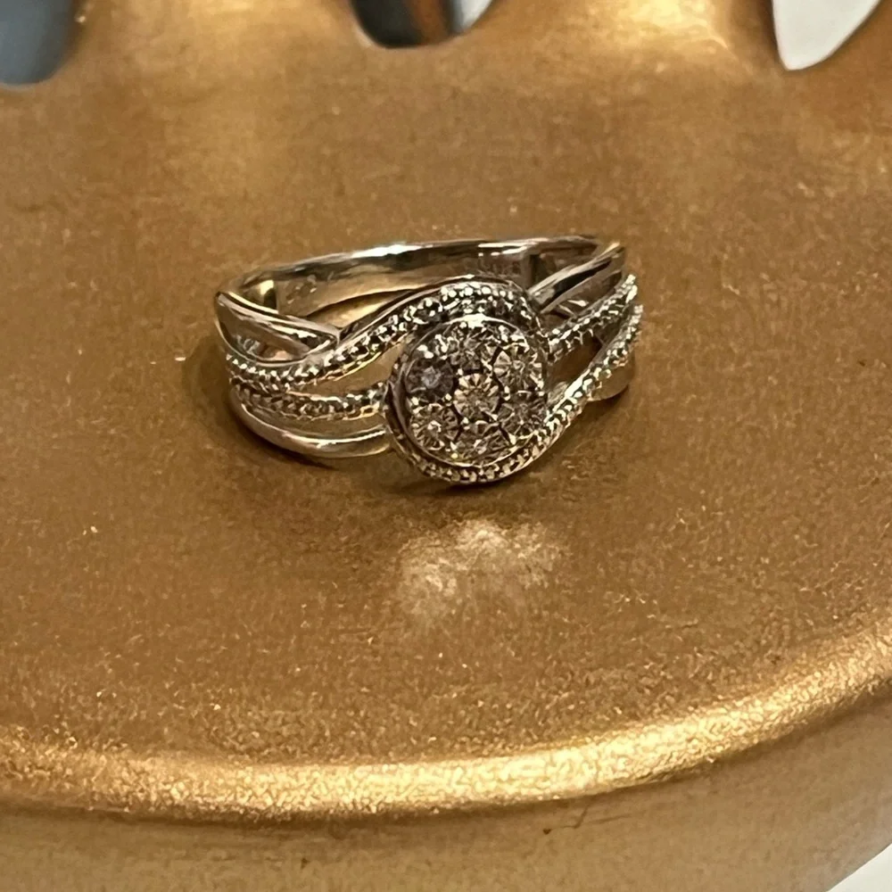Sterling Renaissance Jewelry Diamond Ring